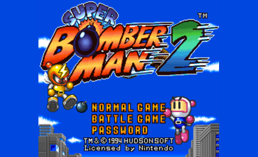 Super Bomberman 2 Title Screen