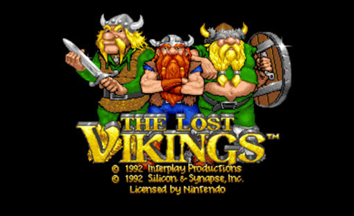 The Lost Vikings Title Screen