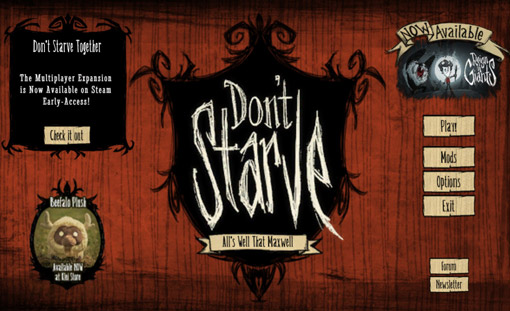Don't Starve Title Screen