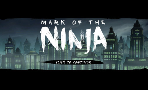 Mark of the Ninja Title Screen